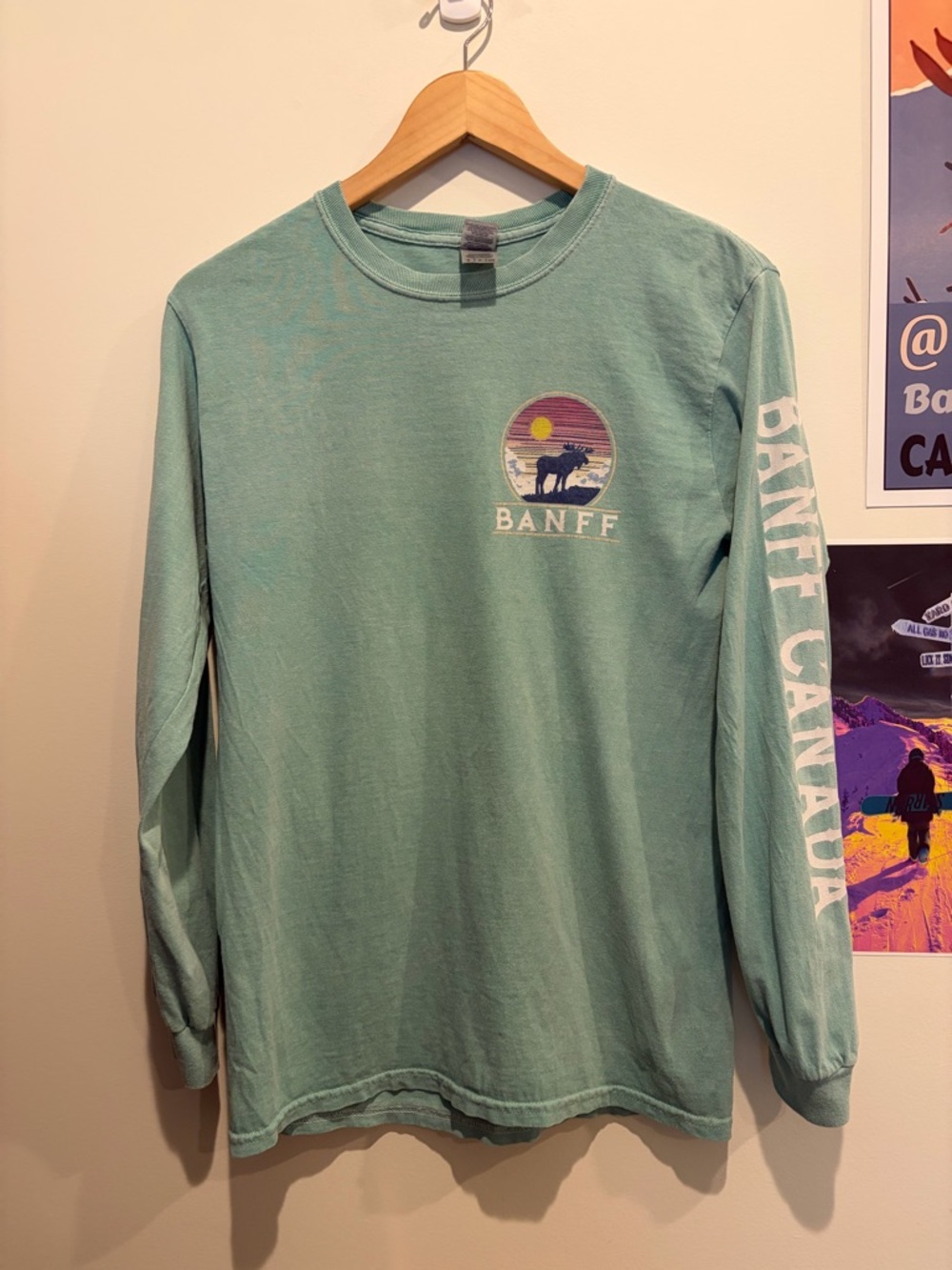 Women’s Gildan Seafoam Green Crewneck T‑Shirt